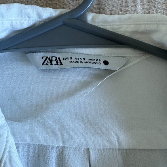 ZARA Satin Feel Long Sleeve Blouse — Brand New! 🤍 - Picture 7 of 13